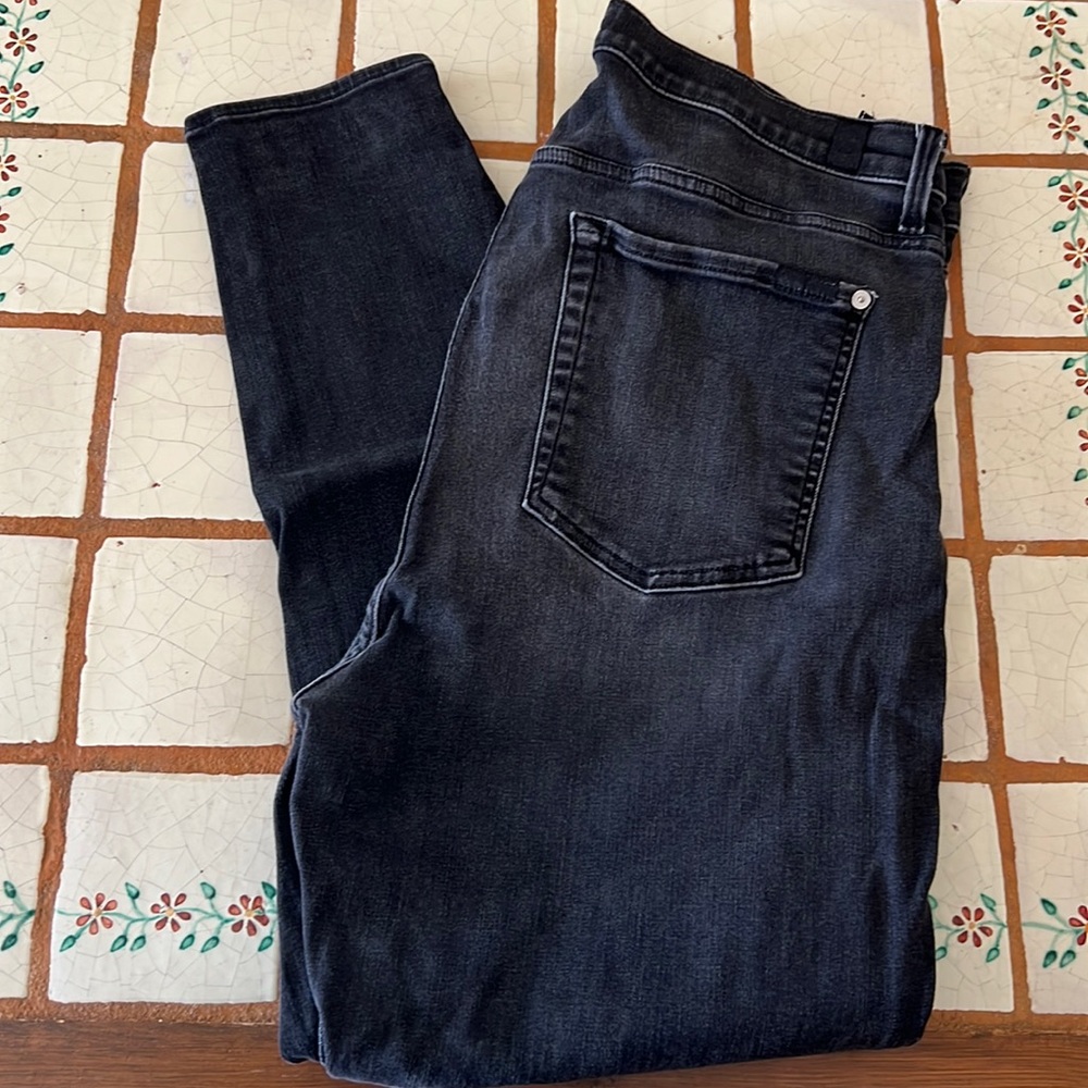 7 for all Mankind the high waist ankle skinny, size 34